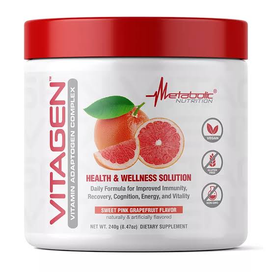 images ویتاژن متابولیک نوتریشن طعم گریپ فروت صورتی 240 گرم | Metabolic Nutrition VitaGen - تصویر 1