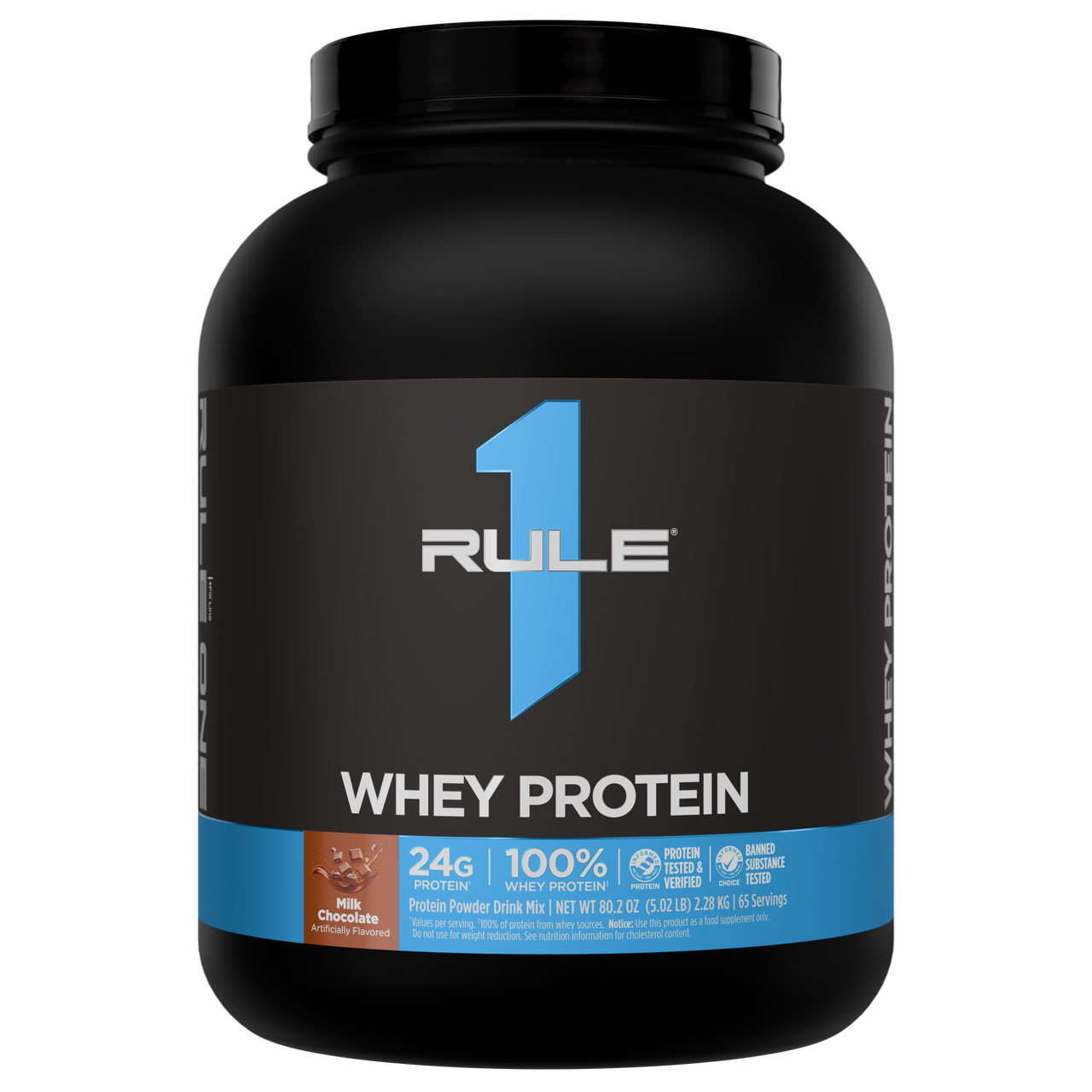 wp_5lb_milk-chocolate-front پروتئین وی طرح جدید ۲۲۸۰ گرمی رول وان | Rule One R1 Whey Protein Blend - تصویر 1